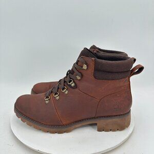 Timberland Ellendale Women Size 10 A1R3D Brown Leather Mid Ankle Hiking Boot